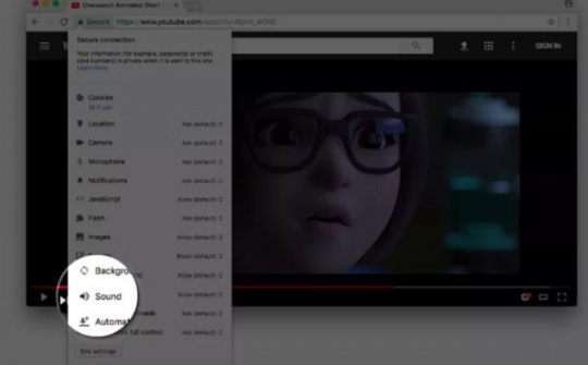 Chrome sẽ có tùy chọn cho người dùng tắt âm thanh vĩnh viễn