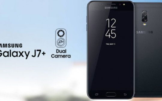 Galaxy J7+ bất ngờ rò rỉ với camera kép