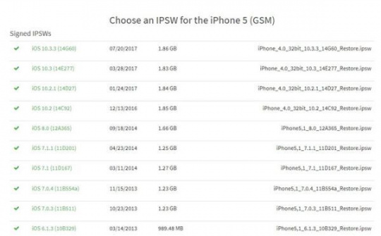 Xuất hiện nhiều bản iOS cũ được Apple mở khóa