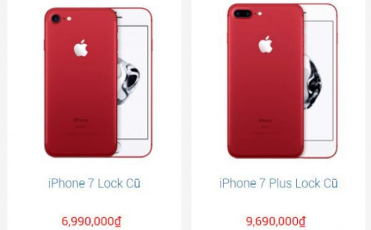 Apple giảm giá mạnh loạt iPhone 7/7 Plus dịp giáp Tết