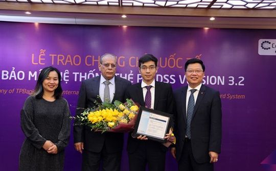 TPBank nhận chứng chỉ bảo mật quốc tế về an toàn thẻ