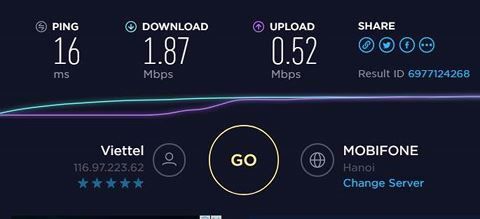 Tốc độ đường truyền Internet Viettel quá chậm, khách hàng than phiền