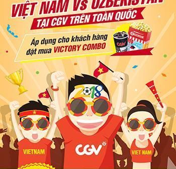 CGV chiếu trực tiếp trận U23 Việt Nam vs U23 Uzbekistan trên toàn hệ thống rạp