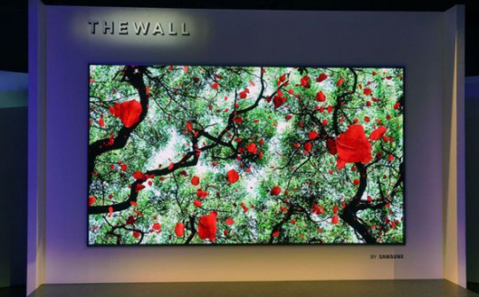 Samsung giới thiệu TV dán tường 146 inch dạng "xếp hình"
