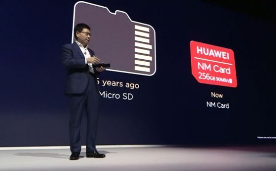 Huawei giới thiệu thẻ nhớ Nano memory card hoàn toàn mới
