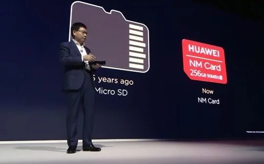 Huawei giới thiệu thẻ nhớ Nano memory card hoàn toàn mới