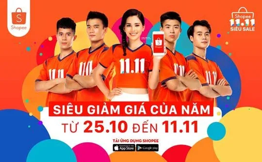 Ngày hội 11.11 Shopee Siêu Sale có nhiều ưu đãi đến 50% cho các ngành hàng