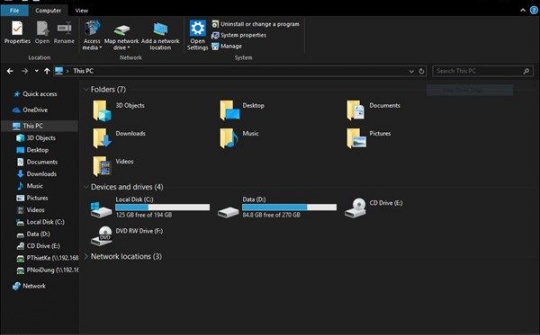 [Thủ thuật] Kích hoạt Dark mode cho File Explorer trên Windows 10