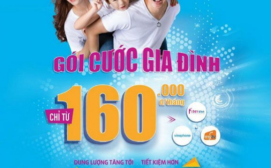 VNPT tăng gấp đôi ưu đãi cho gói cước Gia đình