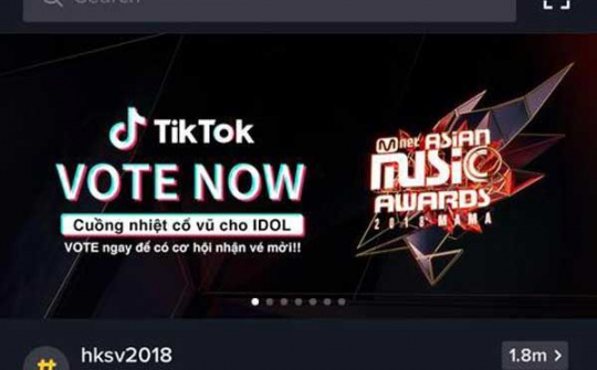 TikTok là kênh Bình chọn chính thức cho Giải thưởng Âm nhạc Châu Á MAMA 2018