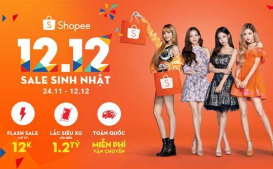 Shopee khởi động sự kiện 12.12 Shopee Sale Sinh Nhật