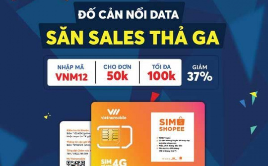 Vietnamobile bắt tay Shopee ra mắt sim 4G dung lượng 10gb mỗi ngày