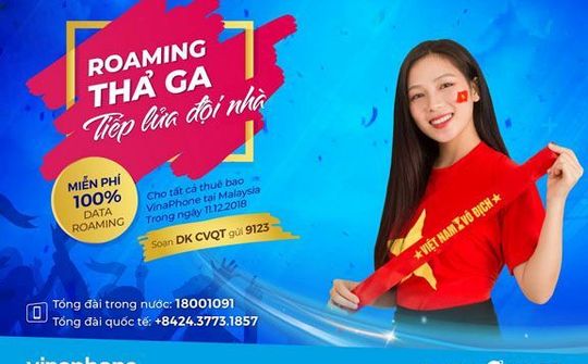 VinaPhone treo thưởng 1 tỉ đồng cho tuyển Việt Nam