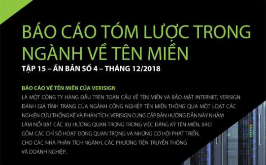 Internet phát triển lên đến 342,4 triệu tên miền trong quý 3/2018