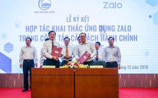 Bình Dương ứng dụng Zalo vào cải cách hành chính