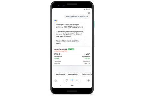 Google Assistant có thể dự đoán chuyến bay bị hoãn