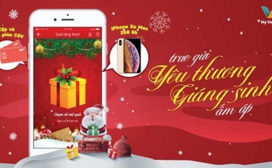 My Viettel tặng quà Giáng sinh cho khách hàng qua ứng dụng