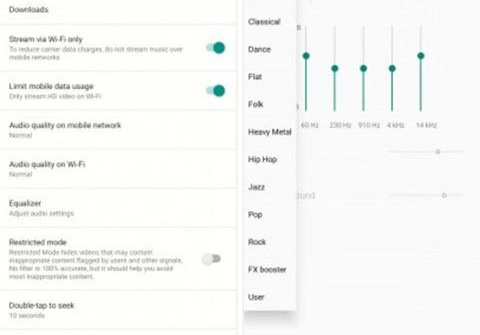 YouTube Music cập nhật công cụ điều chỉnh âm thanh