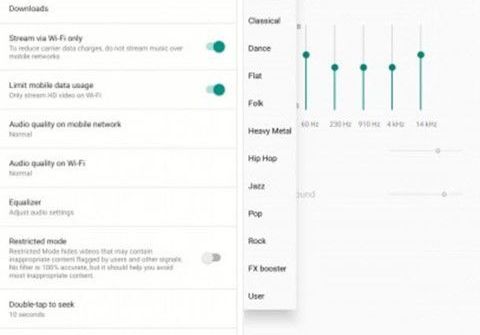 YouTube Music cập nhật công cụ điều chỉnh âm thanh