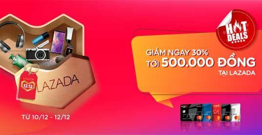 Maritime Bank ưu đãi chủ thẻ giảm thêm đến 500 nghìn đồng tại Lazada