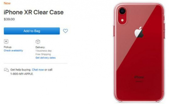 Apple phát hành vỏ bảo vệ trong suốt cho iPhone Xr