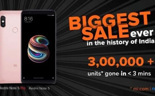 Ấn Độ: Redmi Note 5 Pro "cháy hàng" chỉ trong vài giây bán ra