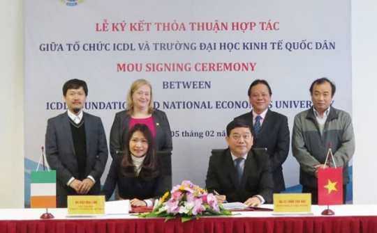 ICDL Việt Nam và ĐH Kinh tế Quốc dân hợp tác đào tạo kỹ năng CNTT theo chuẩn quốc tế