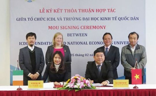 ICDL Việt Nam và ĐH Kinh tế Quốc dân hợp tác đào tạo kỹ năng CNTT theo chuẩn quốc tế