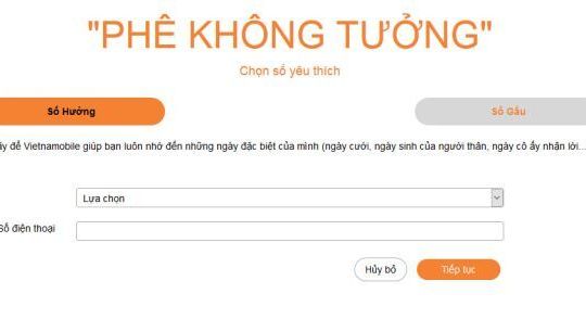 Vietnamobile ra mắt dịch vụ chọn số đẹp trực tuyến