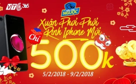 VTC Pay ra mắt sự kiện “Đấu giá ngược được quà Tết”