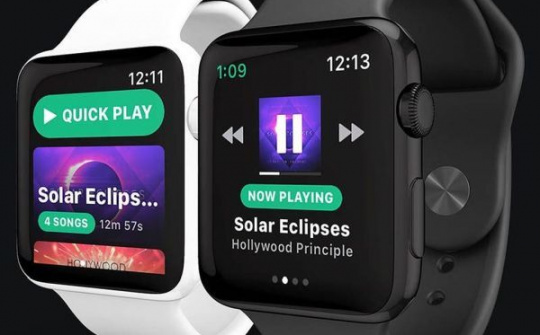 Spotify cho Apple Watch được giới thiệu vào tháng 6 tại WWDC 2018