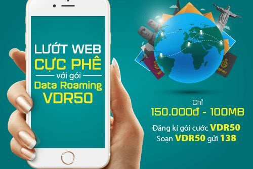 Viettel tung gói VDR50, 100MB data roaming dùng trong 7 ngày
