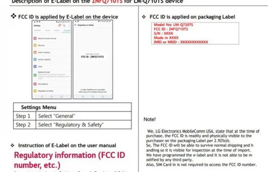 LG Q7 đã đạt chứng nhận FCC, chuẩn bị ra mắt