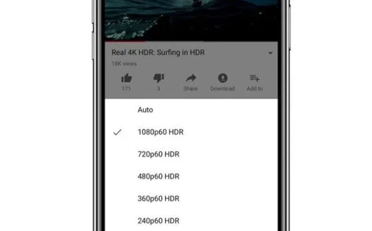 iPhone X đã hỗ trợ xem video YouTube HDR chất lượng cao