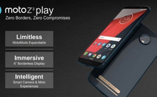 Moto Z3 Play có thể chính thức được công bố vào ngày 6/6