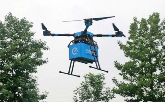 Startup Trung Quốc triển khai giao đồ ăn bằng máy bay không người lái