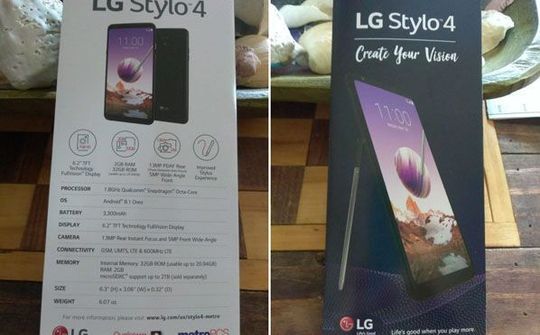 LG Stylo 4 rò rỉ loạt thông số hấp dẫn