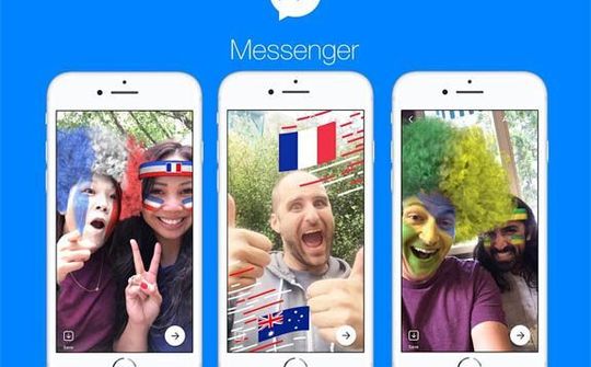 Facebook Messenger bổ sung cờ, khung ảnh, game World Cup