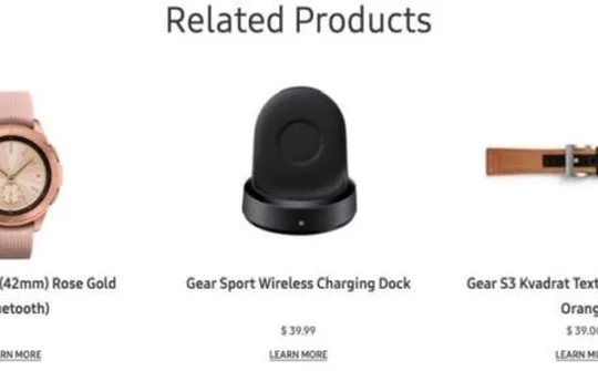 Galaxy Watch xuất hiện trên website bán lẻ của hãng tại Mỹ