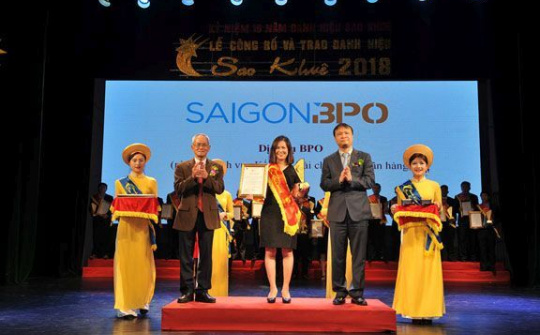 Sài Gòn BPO được vinh danh tại Sao Khuê 2018