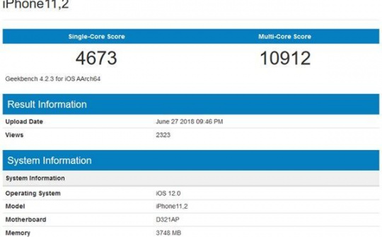 iPhone Xs mới trang bị RAM 4GB?