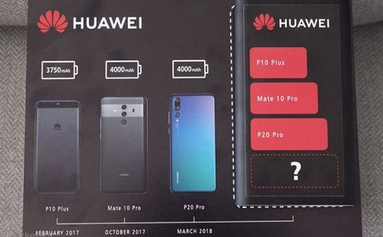 Huawei Mate 20 Pro trang bị thỏi pin lên tới 4.200 mAh?