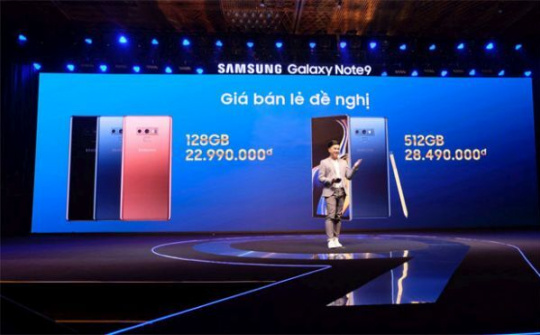 Galaxy Note 9 có giá từ 22,99 triệu đồng tại Việt Nam