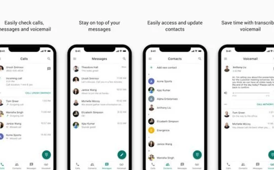 Giao diện ứng dụng Google Voice được làm mới trên iOS