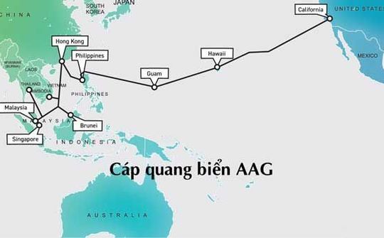 Sự cố cáp quang biển mới nhất: Do "dò nguồn điện hệ thống"