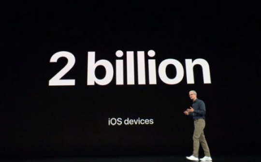 Đã có 2 tỷ thiết bị iOS được bán ra trên toàn cầu
