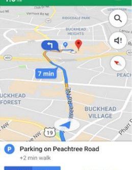 Google Maps sẽ đề xuất chỗ đỗ xe trong khi bạn vẫn đang di chuyển