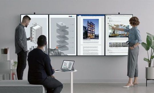 Microsoft ra mắt bộ đôi máy tính bảng gắn tường Surface Hub 2S và 2X