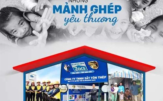 BlueScope Zacs khởi động “Mảnh ghép yêu thương”, tặng mái ấm cho người nghèo