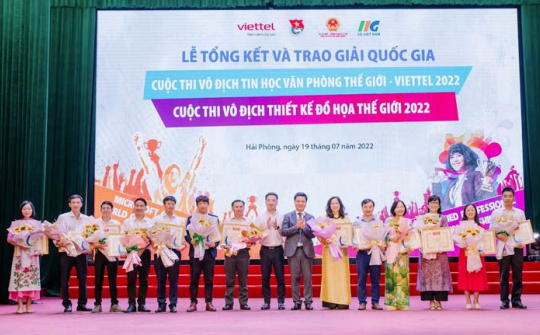 Lễ tổng kết và trao giải Cuộc thi Vô địch Tin học văn phòng Thế giới – Viettel 2022 và Cuộc thi Vô địch Thiết kế đồ họa thế giới 2022